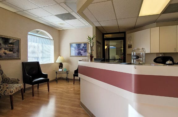 dental reception area for Locascio Family Dentistry